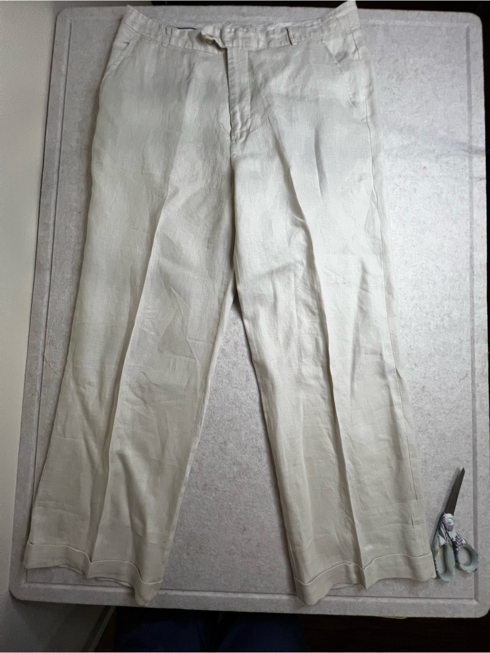Mojito Collection Men’s White 100% Linen Resort Pants 40x34 🌞